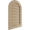 Ekena Millwork Timberthane Knotty Pine Round Top Faux Wood Non-Functional Gable Vent, Primed Tan, 16"W x 30"H GVURRT16X30DKPPR - alternate 3